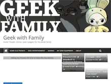 Tablet Screenshot of geekwithfamily.com